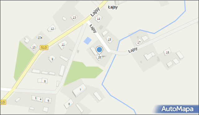 Łajsy, Łajsy, 16, mapa Łajsy