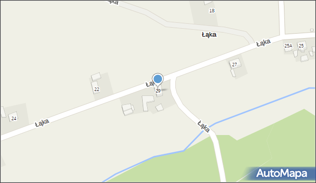 Łąka, Łąka, 29, mapa Łąka