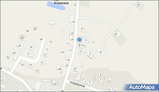Łąki Bratiańskie, Łąki Bratiańskie, 4, mapa Łąki Bratiańskie