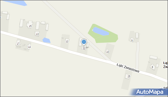 Łąki Zwiastowe, Łąki Zwiastowe, 11, mapa Łąki Zwiastowe