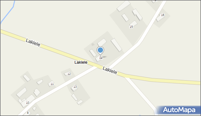 Lakiele, Lakiele, 14, mapa Lakiele