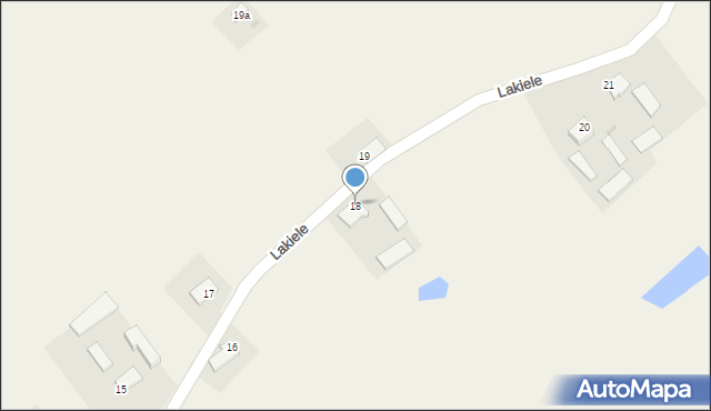 Lakiele, Lakiele, 18, mapa Lakiele