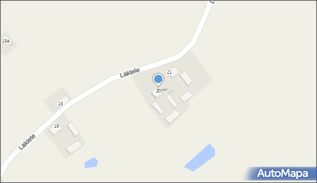 Lakiele, Lakiele, 20, mapa Lakiele