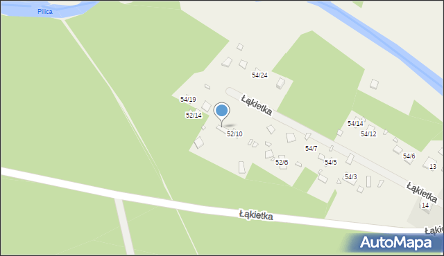 Łąkietka, Łąkietka, 52/12, mapa Łąkietka