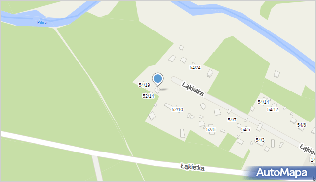 Łąkietka, Łąkietka, 54/17, mapa Łąkietka