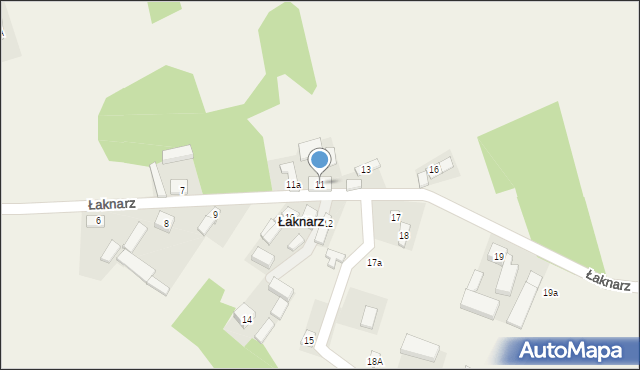 Łaknarz, Łaknarz, 11, mapa Łaknarz