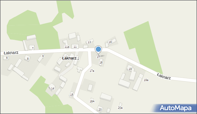 Łaknarz, Łaknarz, 17, mapa Łaknarz