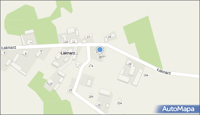 Łaknarz, Łaknarz, 18, mapa Łaknarz