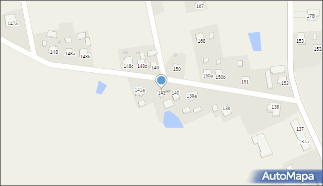 Łąkorz, Łąkorz, 141, mapa Łąkorz