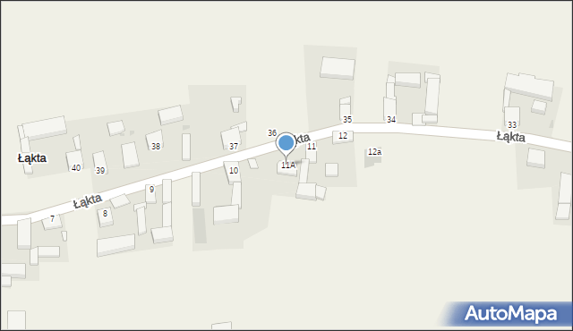 Łąkta, Łąkta, 11A, mapa Łąkta