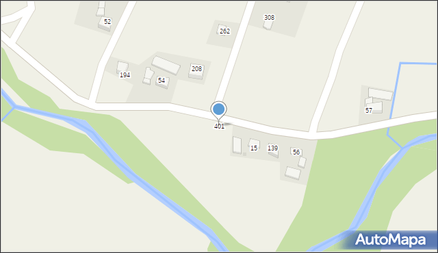 Łąkta Dolna, Łąkta Dolna, 401, mapa Łąkta Dolna