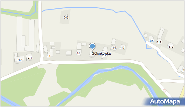 Łąkta Górna, Łąkta Górna, 104, mapa Łąkta Górna