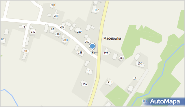 Łąkta Górna, Łąkta Górna, 128, mapa Łąkta Górna