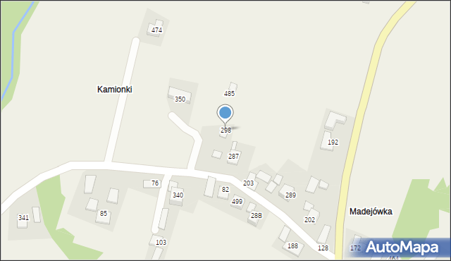 Łąkta Górna, Łąkta Górna, 298, mapa Łąkta Górna