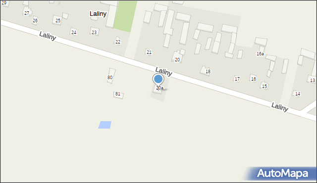 Laliny, Laliny, 82, mapa Laliny