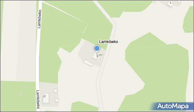 Lamkówko, Lamkówko, 4, mapa Lamkówko