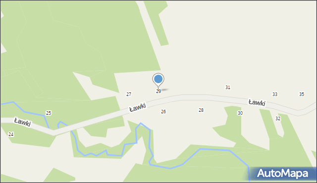 Lanckorona, Ławki, 29, mapa Lanckorona