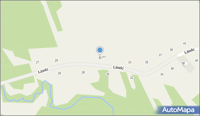 Lanckorona, Ławki, 31, mapa Lanckorona