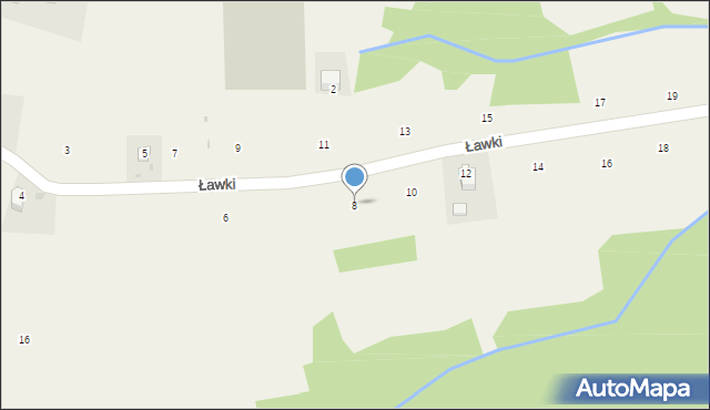 Lanckorona, Ławki, 8, mapa Lanckorona