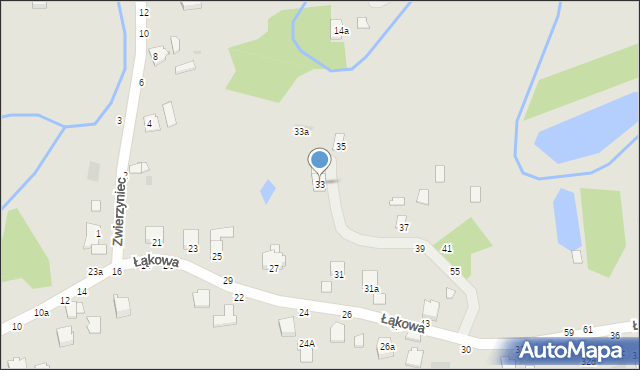 Łańcut, Łąkowa, 33, mapa Łańcut