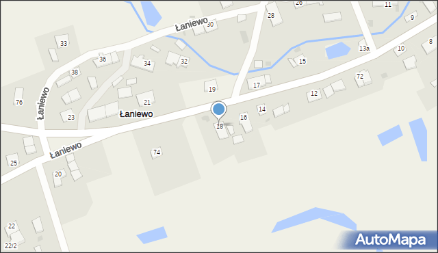 Łaniewo, Łaniewo, 18, mapa Łaniewo