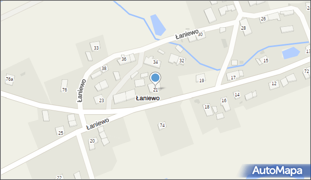 Łaniewo, Łaniewo, 21, mapa Łaniewo
