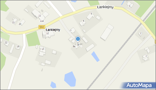 Łankiejmy, Łankiejmy, 8, mapa Łankiejmy