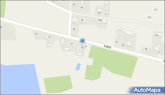 Łany, Łany, 41, mapa Łany