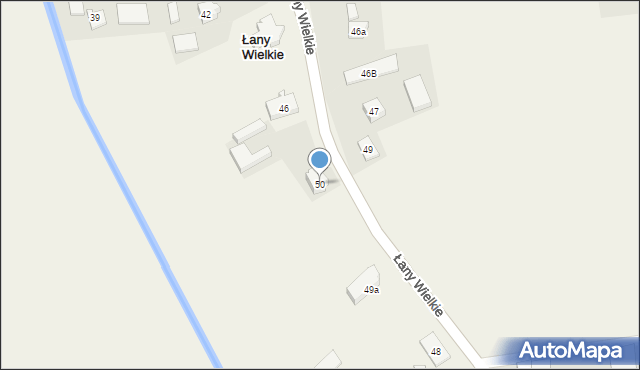 Łany Wielkie, Łany Wielkie, 50, mapa Łany Wielkie