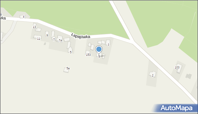 Łapajówka, Łapajówka, 3, mapa Łapajówka