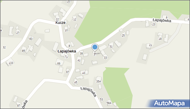 Łapajówka, Łapajówka, 37, mapa Łapajówka