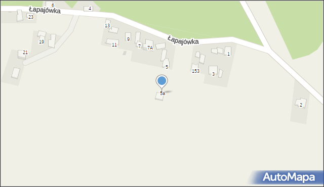 Łapajówka, Łapajówka, 5a, mapa Łapajówka