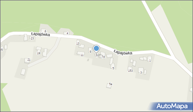 Łapajówka, Łapajówka, 7, mapa Łapajówka