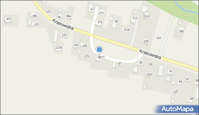 Łapanów, Łapanów, 99, mapa Łapanów