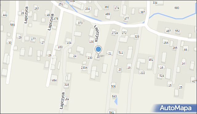 Łapczyca, Łapczyca, 22, mapa Łapczyca