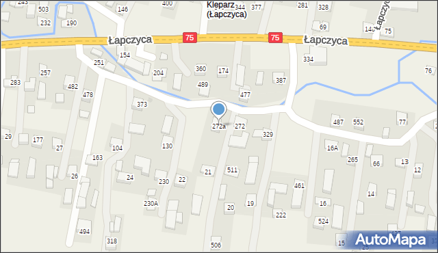 Łapczyca, Łapczyca, 272a, mapa Łapczyca