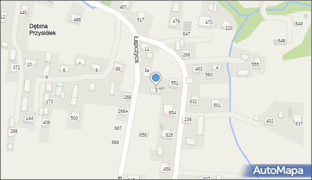 Łapczyca, Łapczyca, 3, mapa Łapczyca