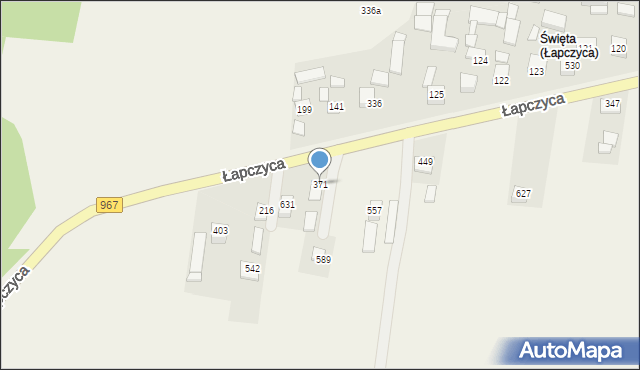 Łapczyca, Łapczyca, 371, mapa Łapczyca