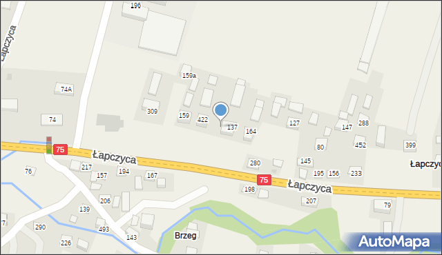 Łapczyca, Łapczyca, 437, mapa Łapczyca