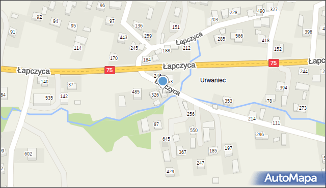 Łapczyca, Łapczyca, 453, mapa Łapczyca