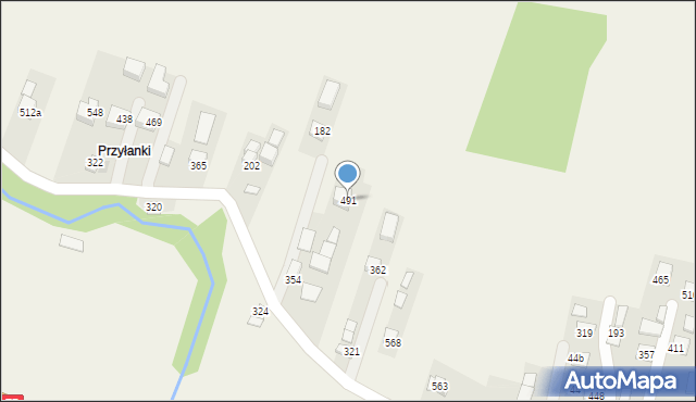 Łapczyca, Łapczyca, 491, mapa Łapczyca