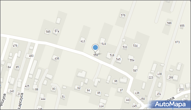 Łapczyca, Łapczyca, 559, mapa Łapczyca
