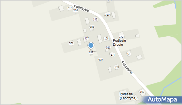 Łapczyca, Łapczyca, 639, mapa Łapczyca