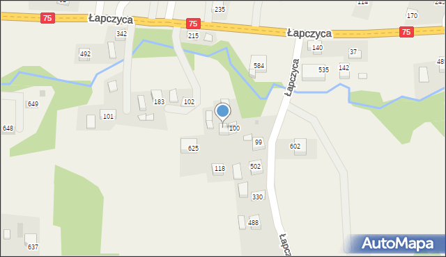 Łapczyca, Łapczyca, 68, mapa Łapczyca