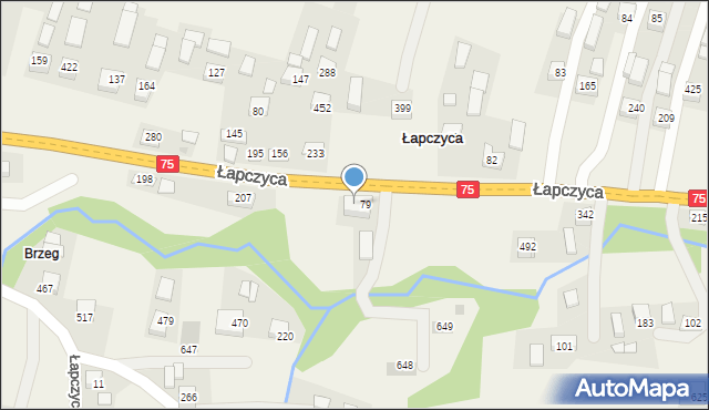 Łapczyca, Łapczyca, 79A, mapa Łapczyca