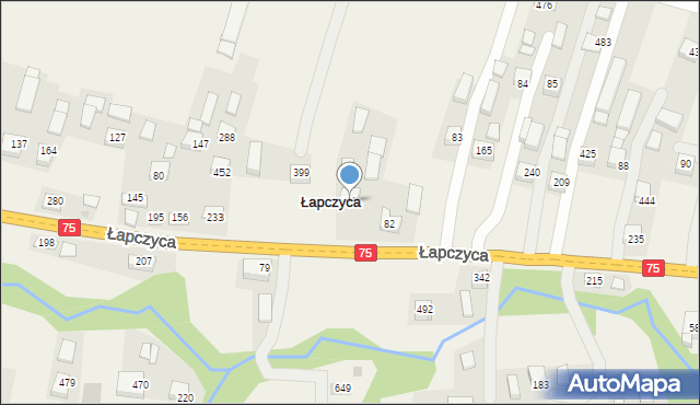 Łapczyca, Łapczyca, 81, mapa Łapczyca