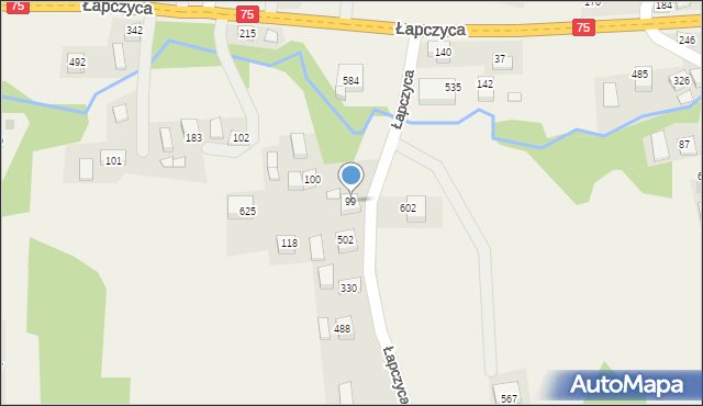 Łapczyca, Łapczyca, 99, mapa Łapczyca