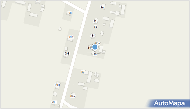 Łapiguz, Łapiguz, 86, mapa Łapiguz