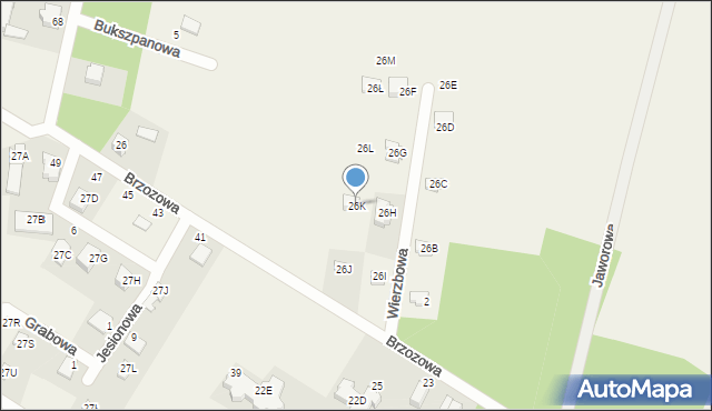 Łapino Kartuskie, Łapino Kartuskie, 26K, mapa Łapino Kartuskie