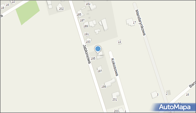 Łapino Kartuskie, Łapino Kartuskie, 2D, mapa Łapino Kartuskie